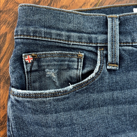 Hudson Blair High Rise Straight Crop Jeans 28 - Picture 4 of 7